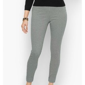 Talbots Soho ankle pant:  ivory-black houndstooth Ponte leggings.  nwt